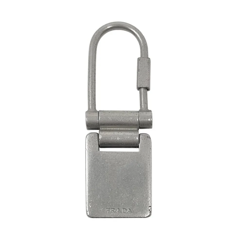 Prada Metal Keychain / Bag Charm